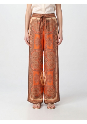 ZIMMERMANN Mahon Paisley Print Silk Wide-Leg Trousers