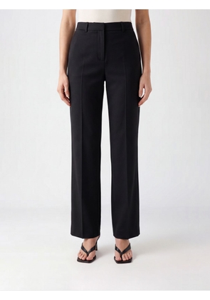 MOSCHINO COUTURE Low-Waisted Straight Wool Trousers with Pleats