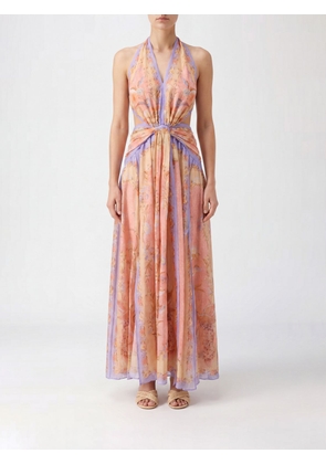 ZIMMERMANN Indra Floral-Print Cotton and Silk Cut-Out Long Dress