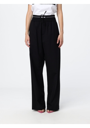 MSGM Virgin Wool Joggers with Drawstring Waist and Logo