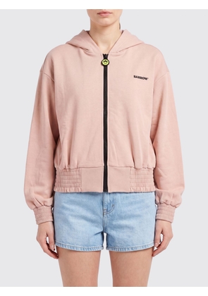 BARROW Cotton Zip-Up Hoodie with Contrast Logo