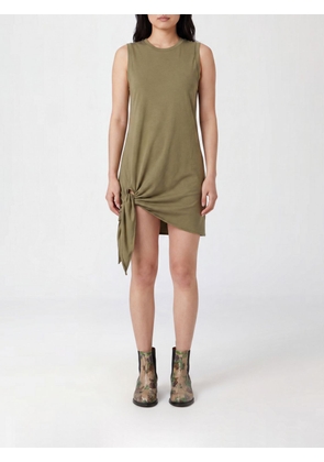 JW ANDERSON Sleeveless Cotton Mini Dress with Knot Detail