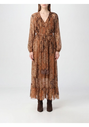 ZIMMERMANN Paisley-Print Linen Maxi Dress with Balloon Sleeves