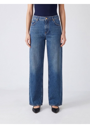 DOLCE & GABBANA Mid-Rise Straight-Leg Jeans in Stone-Washed Denim