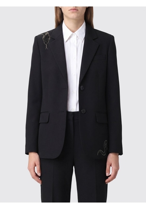 ZADIG & VOLTAIRE Single-Breasted Blazer with Snake Print and Rhinestones