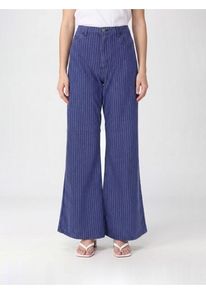 BAUM UND PFERDGARTEN Nilea Pinstriped High-Waisted Wide-Leg Jeans