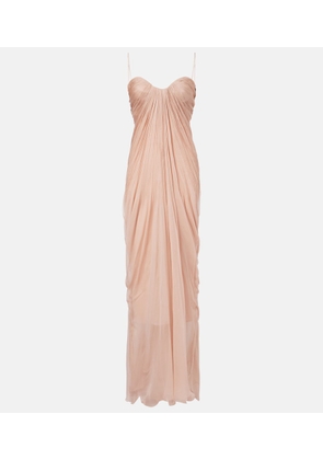 Maria Lucia Hohan Victoria gathered silk gown