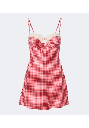 Montce Lena gingham minidress