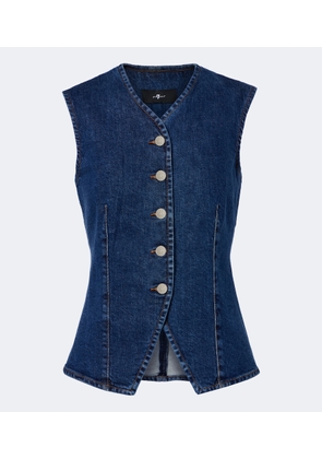 7 For All Mankind Lady denim vest