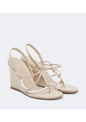 Christopher Esber Molten wedge thong sandals