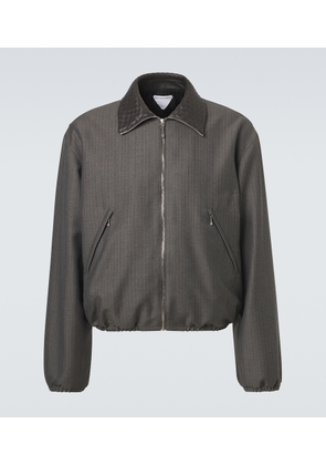 Bottega Veneta Intrecciato wool and mohair blouson jacket