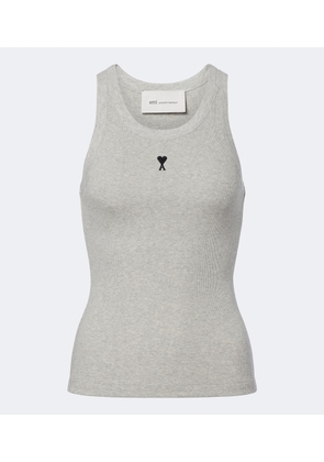 Ami Paris Ami de Cour cotton jersey tank top