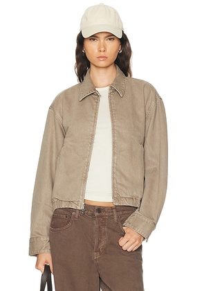 AGOLDE Nile Jacket in Trail - Beige. Size M (also in XS, S, L, XL).