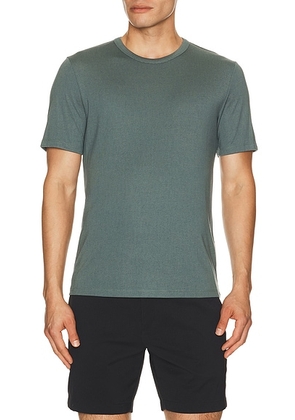 Theory Essential Tee in Light Pine Grove - Teal. Size XXL/2X (also in M, S, L, XL/1X).