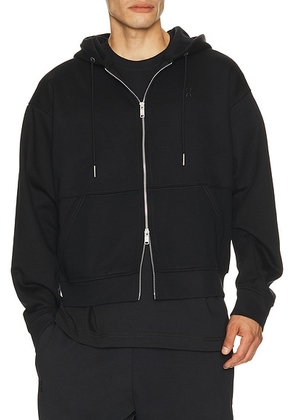 On Club Collective Fz Hoodie in Black - Black. Size XL/1X (also in S, M, L, XXL/2X).