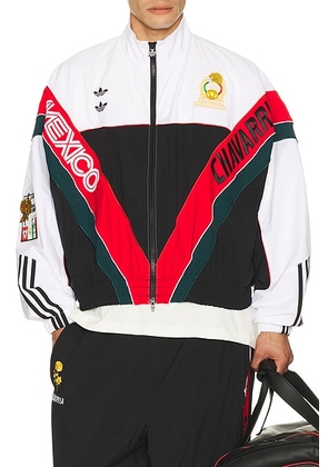 Adidas Originals x Willy Chavarria Oversized Anthem Track Jacket in White & Black - Multi. Size L (also in M).