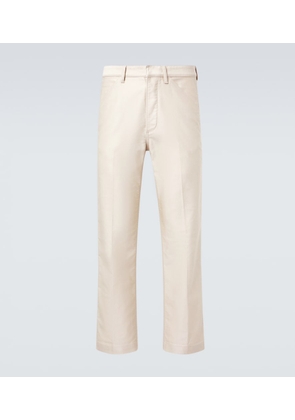 Tom Ford Cotton satin straight pants
