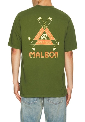 Malbon Bermuda Trinity Tee in Chive - Green. Size S (also in M, L, XL/1X).