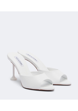 Aquazzura Bisous leather mules