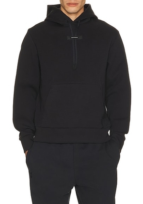 On Focus Tech Hoodie in Black - Black. Size XXL/2X (also in XS, S, M, L, XL/1X).