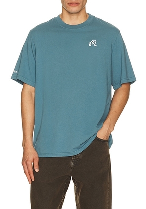 Malbon Bermuda Tee in Aegean Blue - Blue. Size L (also in S, M, XL/1X).
