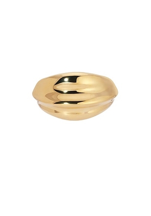 MEGA The Simone Cuff Bracelet in Brass & 14k Gold Vermeil - Metallic Gold. Size all.