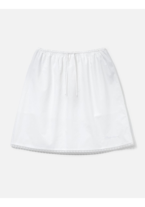 G Classic Lace-Up Midi Skirt