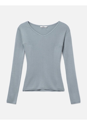 G Classic Rib V-Neck Knit
