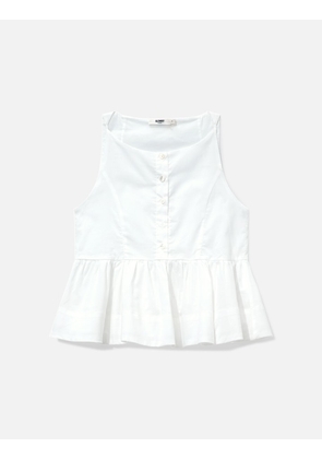 G Ruffled Button Blouse