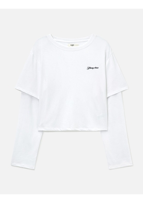 G Double Sleeve Letter T-Shirt