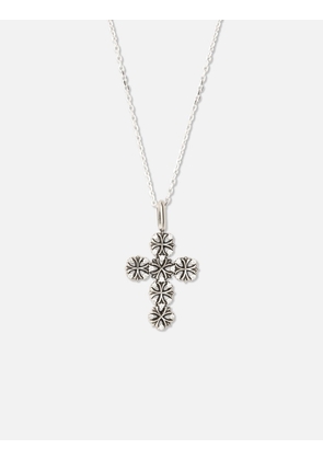Maltese-Cross Quadruplets Cross Pendant Necklace