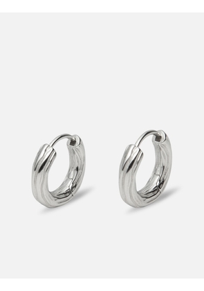 Wooody Hoop Oxidised Earrings
