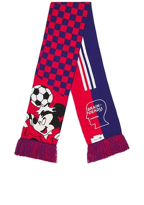 Adidas Originals x Brain Dead x Disney Scarf in Better Scarlet & Victory Blue - Red. Size all.
