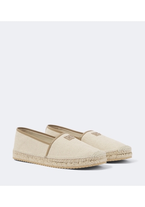 Dolce&Gabbana Emboroidered canvas espadrilles