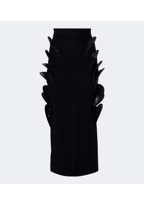 Maticevski Arching sequined embellished pencil skirt