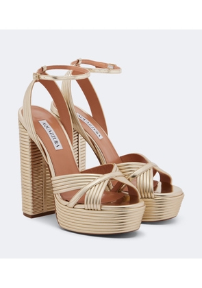 Aquazzura Sundance leather platform sandals