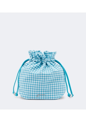 Ganni Bou checked pouch
