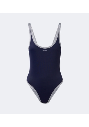 Versace Greca logo embroidered swimsuit