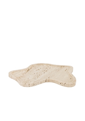 Anastasio Home The Flo Tray in Travertine - Beige. Size all.