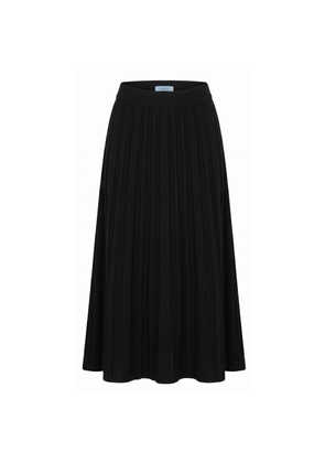 Malo Black Cotton Women Skirt - XS