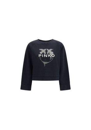 PINKO Black Cotton Sweatshirt - L