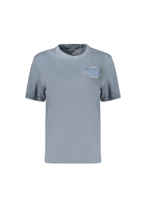 Calvin Klein Gray Cotton Women's T-Shirt - XS