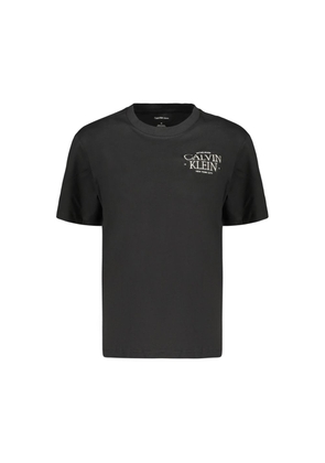 Calvin Klein Black Cotton Women's T-Shirt - XS
