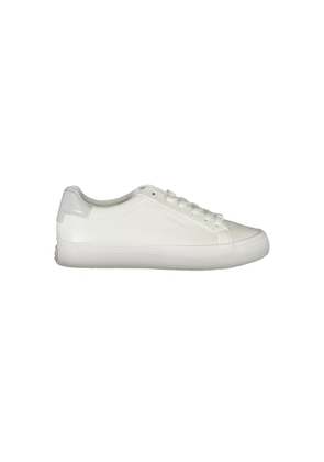 Calvin Klein Bianco Pelle Women Sneaker - EU39/US9