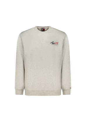Tommy Hilfiger Gray Cotton Men's Sweatshirt - S