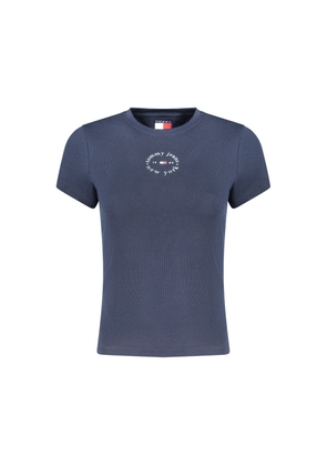 Tommy Hilfiger Blue Cotton Women's T-Shirt - XS
