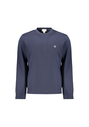 Calvin Klein Blue Cotton Men's Sweatshirt - S