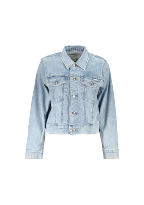 Calvin Klein Azzurro Cotton Womens Jacket - XS