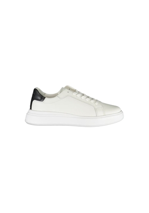 Calvin Klein Sleek White Sneakers with Contrast Accents - EU44/US11