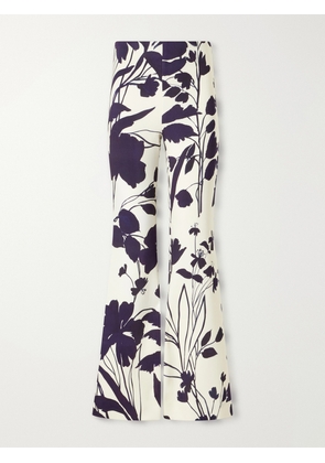 Cara Cara - Pisa Floral-print Stretch-crepe Wide-leg Pants - Neutrals - US0,US2,US4,US6,US8,US10,US12